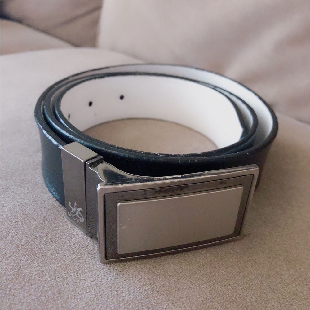 Express Black Genuine Leather Belt